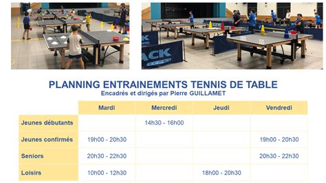 Entrainements Commequiers Tennis De Table Accueil Tournoi