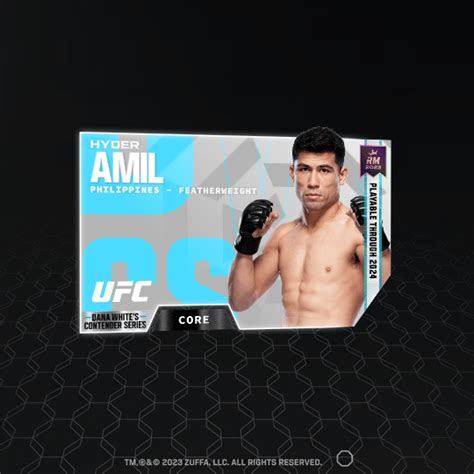 Hyder Amil 2023 DWCS Set CORE NFT For Sale 2022 23 Reignmakers UFC