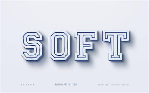 Premium Psd Soft Fully Editable Premium Text Effect