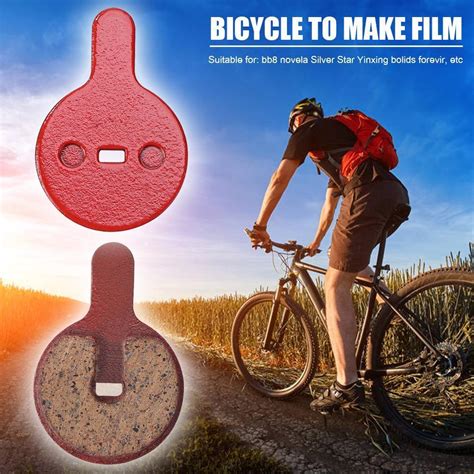 1 Pair Bike Brake Pads Resin Semi Metallic Bicycle Cycling Braking Disc