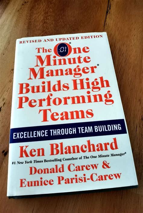 The One Minute Manager Build High Performing Teams Book By Ken