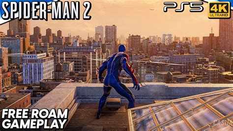 Spiderman Black Suit Free Roam Gameplay Youtube