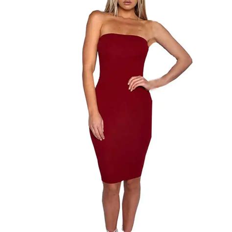 2018 Summer Fashion Women Tight Dress Casual Slash Neck Sleeveless