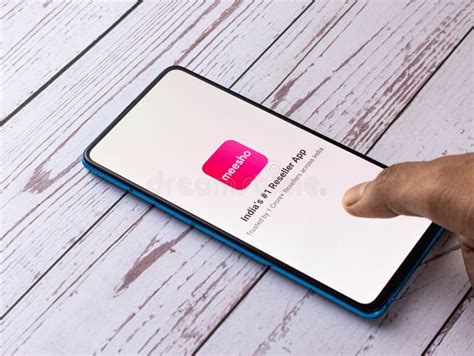 Assam India August 12 2020 Meesho A Selling App Logo On Phone