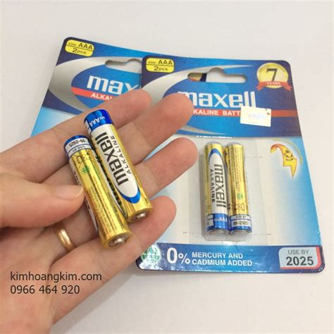 Pin Maxell AAA Alkaline Dụng Cụ Y Tế Kim Hoàng Kim