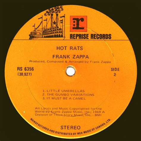 Frank Zappa – Hot Rats – Vinyl Pursuit Inc