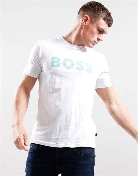 Boss Thinking 1 T Shirt Natural Terraces Menswear