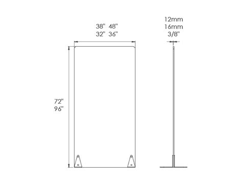 Portable Office Barriers Plastic Sheet