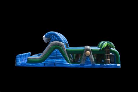 Blue Nile Dual Lane Obstacle Course With Dual Slide Josh S Inflatable