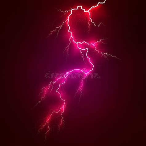 Vector Bright Lightning On A Background Stock Vector Illustration Of