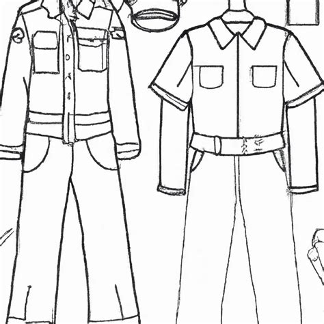 10 Desenhos De Uniforme Para Imprimir E Colorir