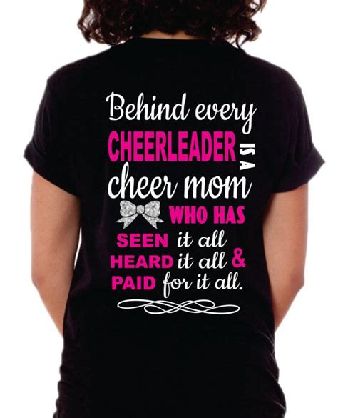 Cheer Mom Shirt Cheer Mom Tshirt Behind Every By Tshirtnerds Cheer