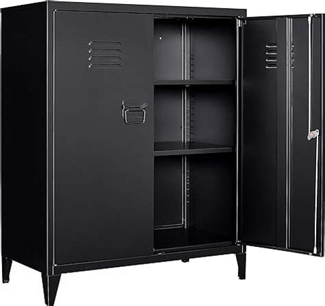 Amazon Sisesol Storage Cabinet With Doors And Shelves Metal