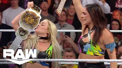 Liv Morgan Raquel Rodriguez Are Tag Team Champs WWE Raw Highlights