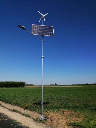 Lampa hybrydowa solarno wiatrowa na duży obszar 60 W Sklep drogowy