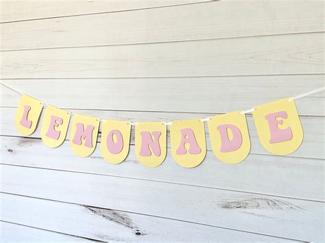 Lemonade Banner Lemonade Party Decor Lemon Party Decorations - Etsy