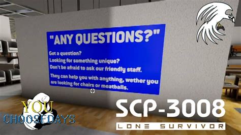 You Choosedays 72 Scp 3008 Lone Survivor Youtube