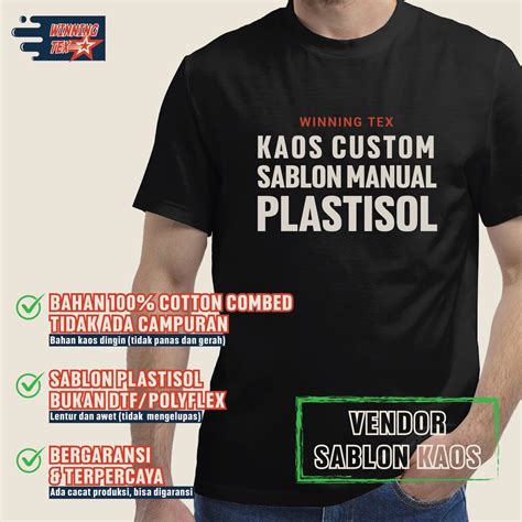 Jual KAOS CUSTOM SABLON MANUAL PLASTISOL VENDOR SABLON KAOS BIKIN