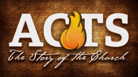 The Book Of Acts A Church Of Unity Logos Sermons