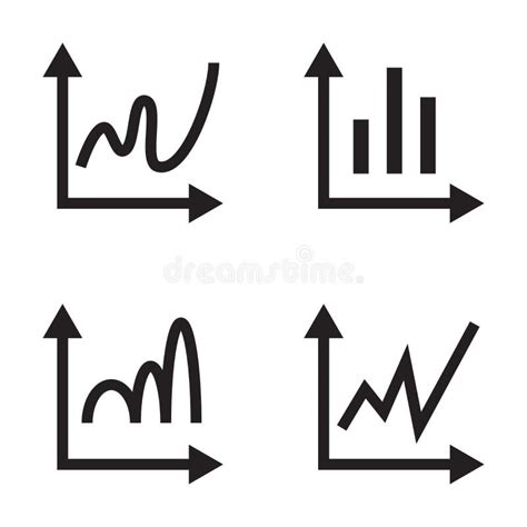 Line Graph Black White Stock Illustrations 27803 Line Graph Black