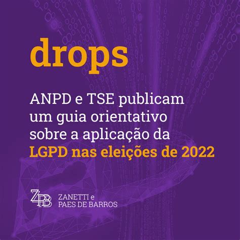 ANPD E TSE PUBLICAM UM GUIA ORIENTATIVO SOBRE A APLICAÇÃO DA LGPD NAS