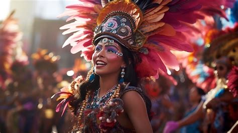 Premium AI Image | A vibrant cultural festival with colorful costumes ...