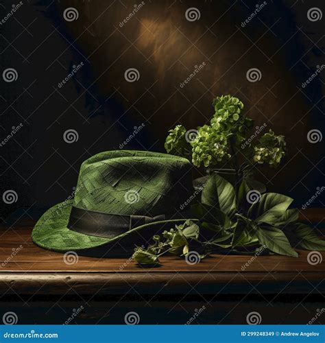 Leprechaun S Green Hat for Saint Patrick S Day Stock Image - Image of ...