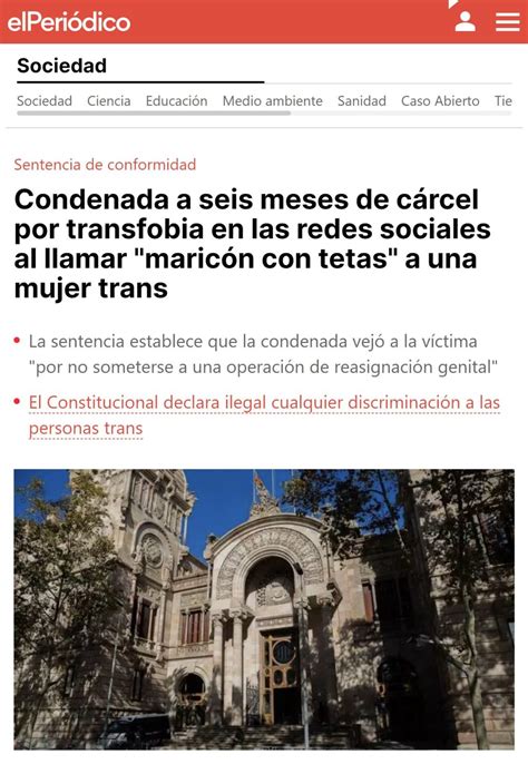 Meses De C Rcel Por Insultar A Una Persona Trans En Redes Sociales