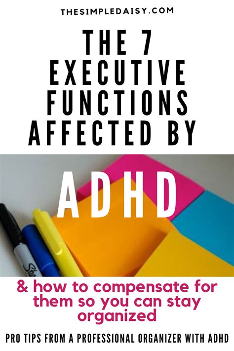 7 Executive Functions Affected By Adhd Tools To Compensate Artofit