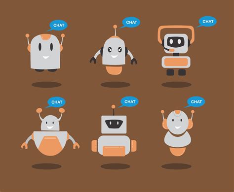 Chatbot Icons Vector Vector Art & Graphics | freevector.com