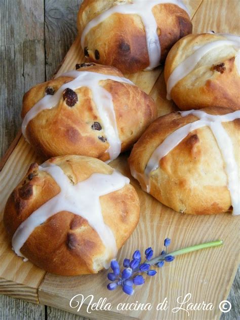 Hot Cross Buns Panini Dolci Inglesi Tipici Pasquali