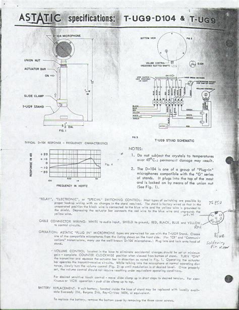 Astatic D104 Mic Wiring