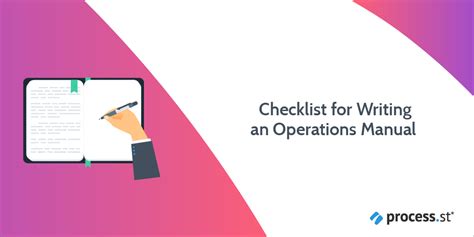 Checklist For Writing An Operations Manual Process Street