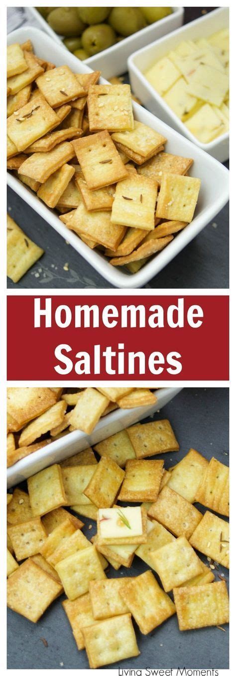 Homemade Saltine Crackers Recipe Homemade Crackers Homemade