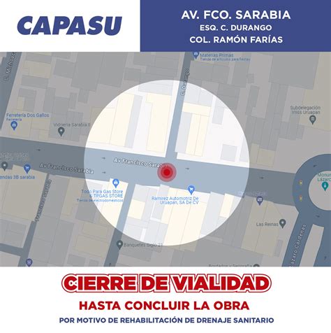 Cierre De Vialidad Capasu Portal Michoacano