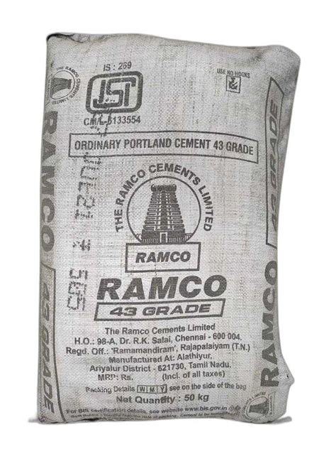 Ramco OPC Cement At Rs 565 Bag Bangalore Bengaluru Urban Bengaluru