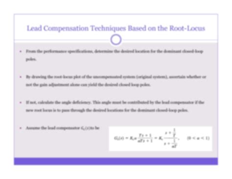 SOLUTION Ifvc L26 Lead Lag Compensator Studypool