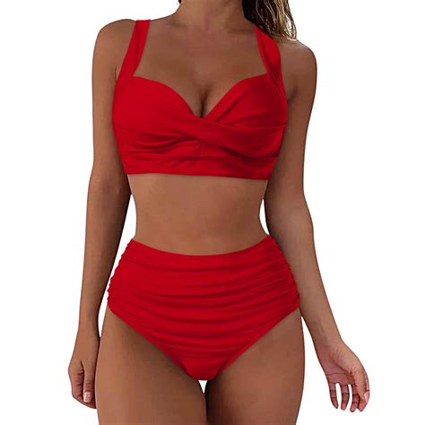 Tankini Sets For Women Women High Waisted Bikini Push Up Two Piece