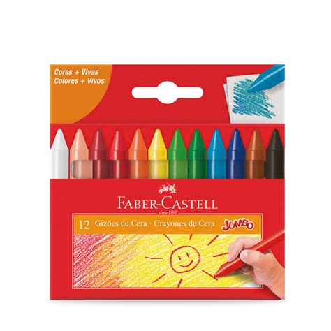 Giz De Cera Giz O Cores Faber Castell Descubra O Encanto Da Andy