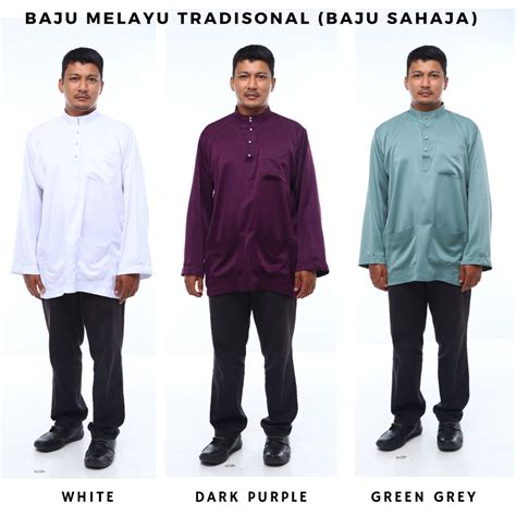 Baju Melayu Dewasa Cekak Musang Xxl And 3xl Baju Sahaja Shopee Malaysia