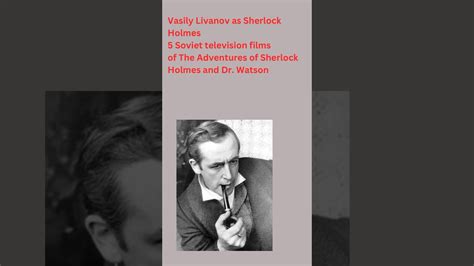 Vasily Livanov As Sherlock Holmes 5 Soviet TV Films Of Adventures Of