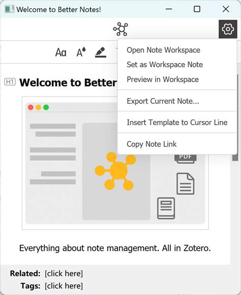 Github Windingwind Zotero Better Notes Everything About Note