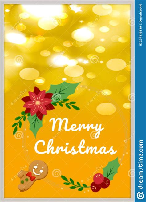 Merry Christmas Card Abstracts Illustration Stock Illustration