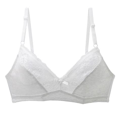 Bigersell Plus Size Wire Free Bras For Women Lace Trim V Neck Full