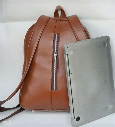 Brown Leather School Bag | Ubiquitous Accessories - Wetinuneed