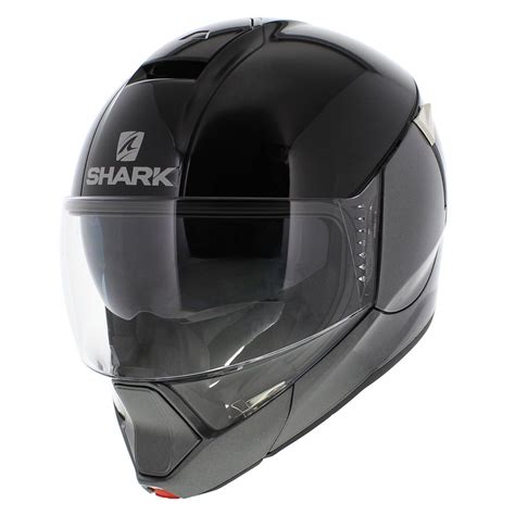 Shark Evojet Helmet Dual Gloss Black Anthracite Aka Ebay