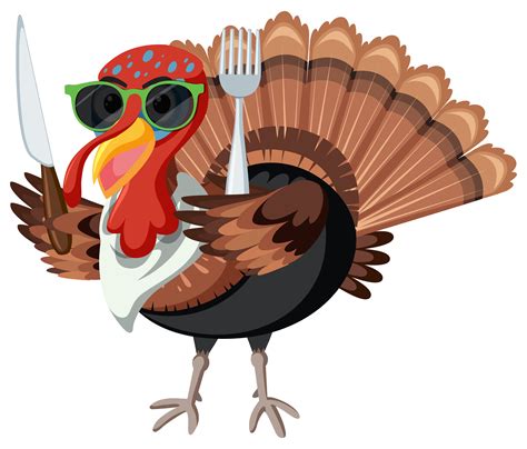 A turkey character on white background 301230 Vector Art at Vecteezy