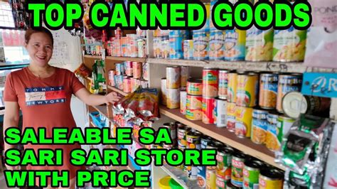 Top Canned Goods Saleable Sa Sari Sari Store Pricing And Mag Display