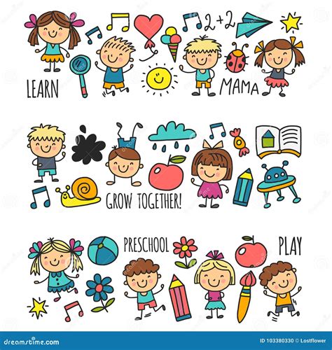 Preschool Children Clip Art