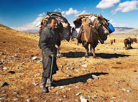 Mongolian nomads editorial photo. Image of ethnic, nomadism - 5205361